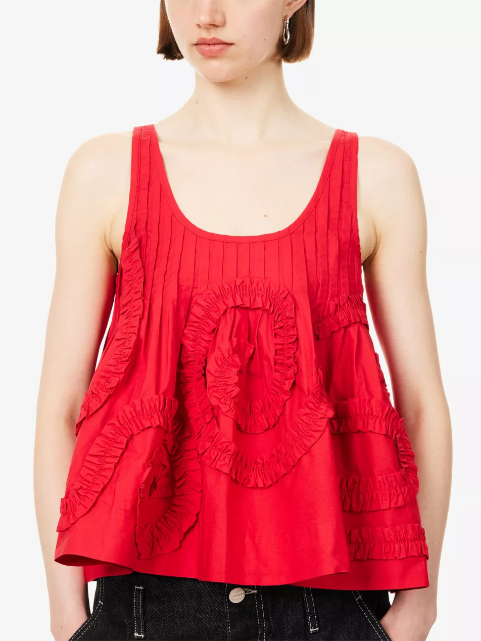 Stella Ruffled Cotton Top | Selfridges