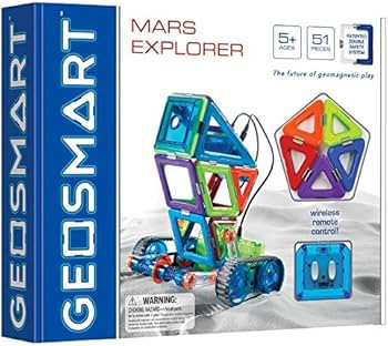 GeoSmart Mars Explorer STEM-Focused 51-Piece GeoMagnetic Vehicle Building Set | Amazon (US)