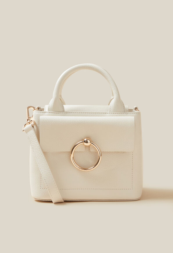 Anouck mini grained leather handbag | Claudie Pierlot (FR, DE, ES, UK)
