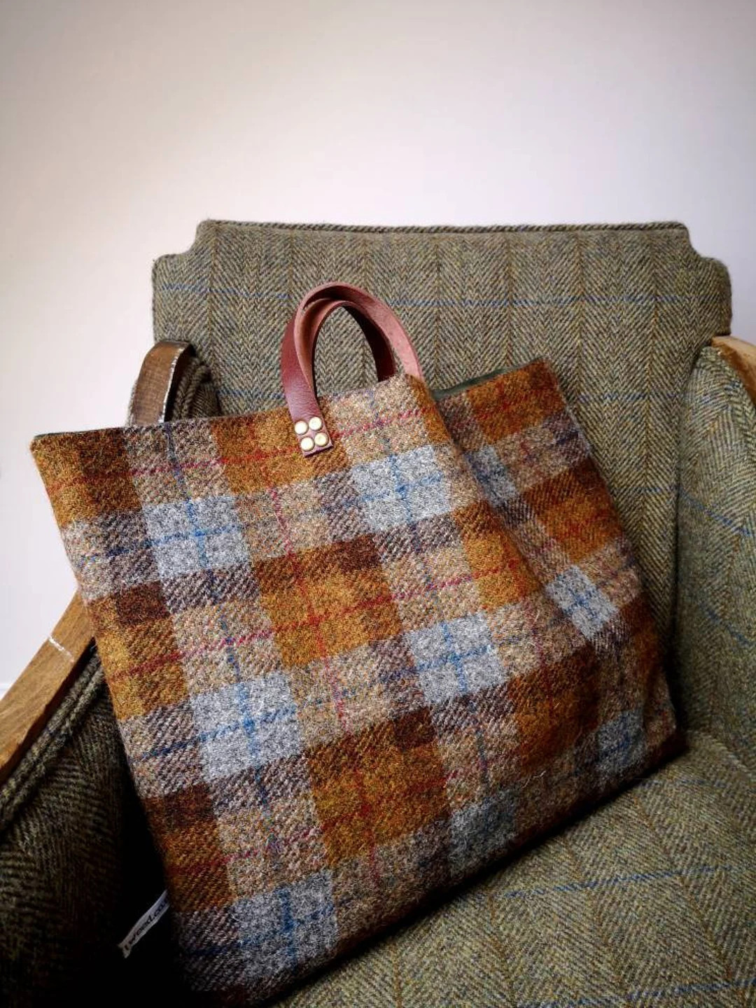 Solice Harris Tweed Bag - Etsy | Etsy (US)