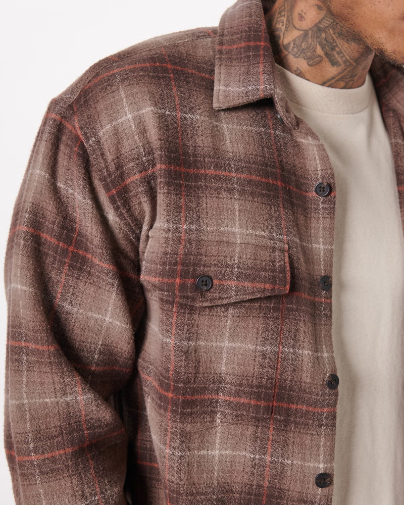 Men's Western Boucle Flannel | Men's Tops | Abercrombie.com | Abercrombie & Fitch (US)
