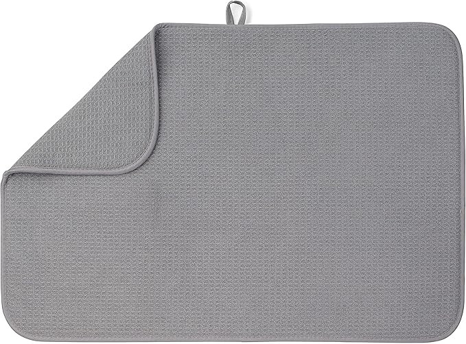 Bellemain XL Dish Mat 24" x 17" ( LARGEST MAT ) Microfiber Dish Drying Mat , Super absorbent ( Da... | Amazon (US)