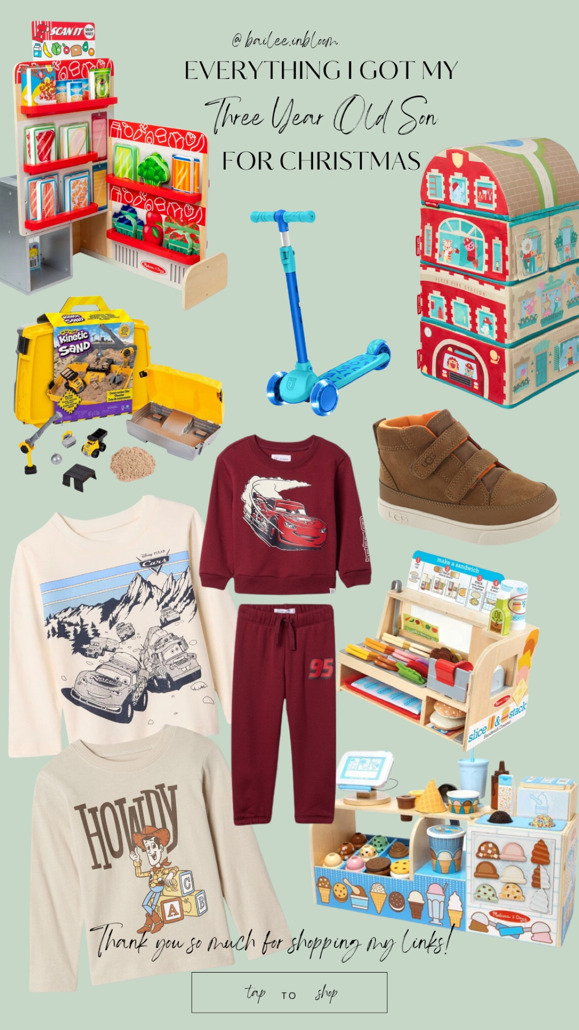 Everything I got our son for Christmas, who is three and a few things I couldn’t fit on the page are linked below🫶🏼🎄✨🎁♥️

#LTKCyberWeek #LTKHoliday #LTKGiftGuide