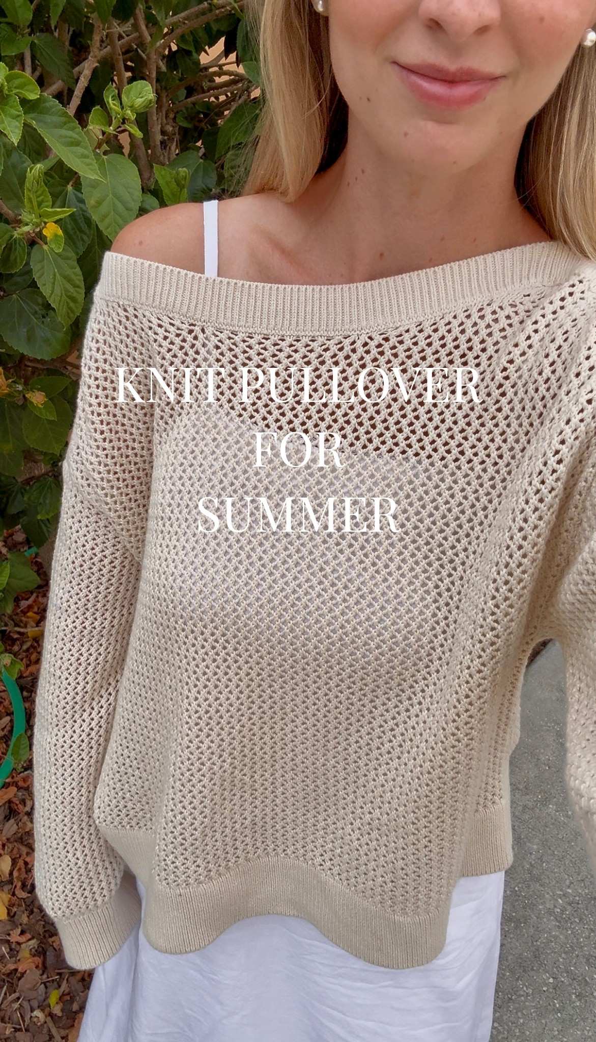 this is my favorite piece of clothing I have gotten in a while! I live in Florida but still get cold easily when inside, at restaurants etc so this knit pullover has been a new favorite to keep when I go out. It’s also so easy if you’re nursing and works as a great cover.
I’m wearing a size medium for a more oversized fit (I would typically fit XS) 