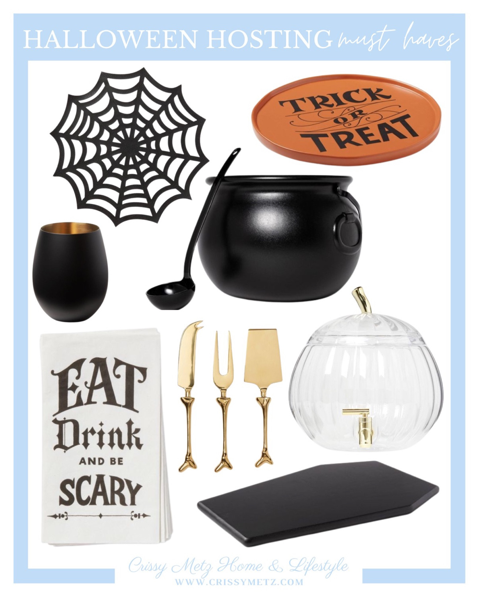 Halloween hosting, Halloween party, Halloween party essentials, punch bowl, Halloween punch bowl, Halloween tray, food tray, Halloween napkins, holiday napkins, spiderweb decorations, wine glass

#LTKhome #LTKSeasonal #LTKHalloween