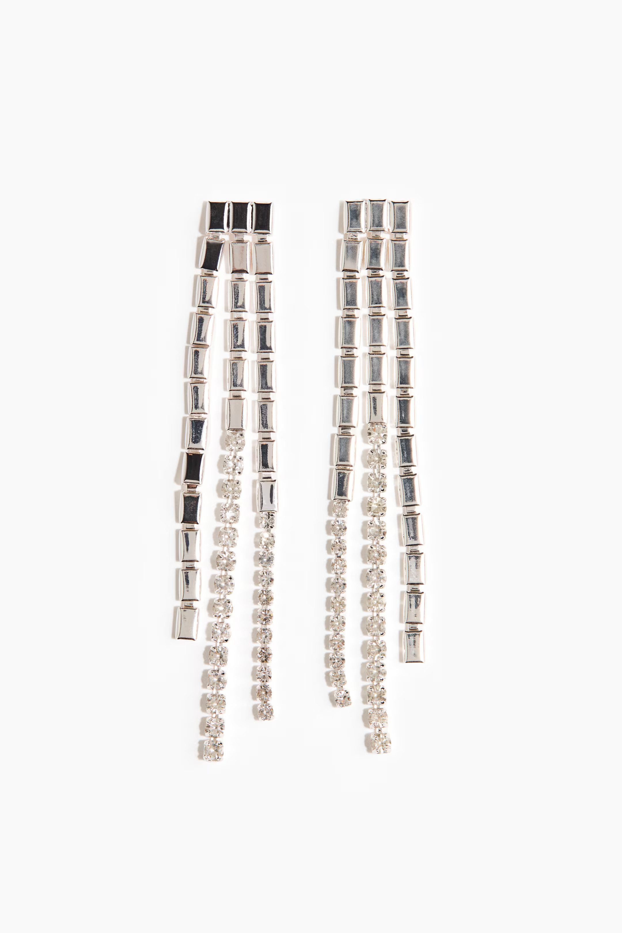 Long Rhinestone Earrings | H&M (US + CA)