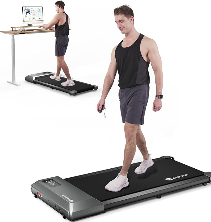 DeerRun Walking Pad, 2 in 1 Treadmills for Home with Remote Control, Under Desk Treadmill Office ... | Amazon (US)