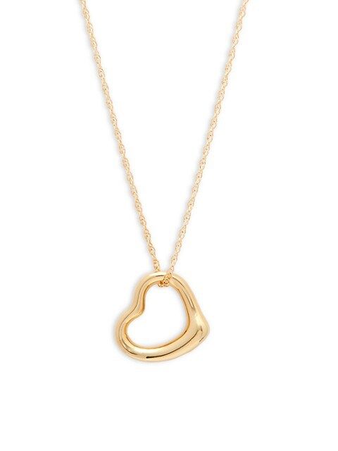 Yellow Gold Heart Pendant Necklace | Saks Fifth Avenue OFF 5TH