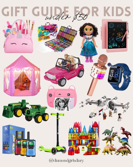 Gift Guide for Kids Under $50 | Gift Guide Kids | Gift Guide Toys | Toys Gift Guide | Kids Gift Guide | Gifts for Kids 

#LTKkids #LTKSeasonal #LTKHoliday