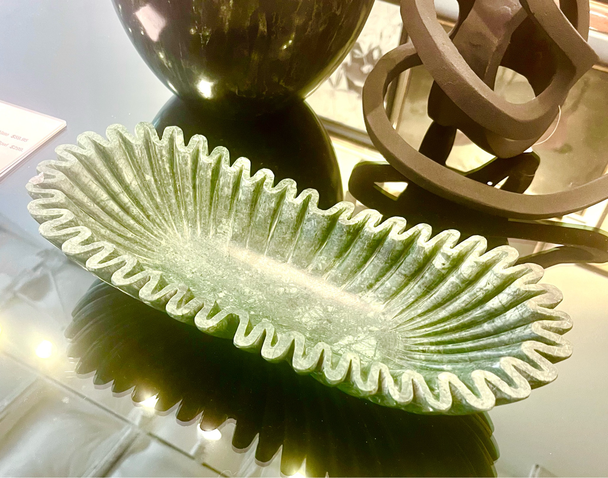 Such a sophisticated marble bowl from CB2. 

#LTKFind #LTKhome