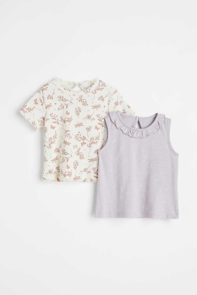 2-pack Cotton Tops | H&M (US + CA)