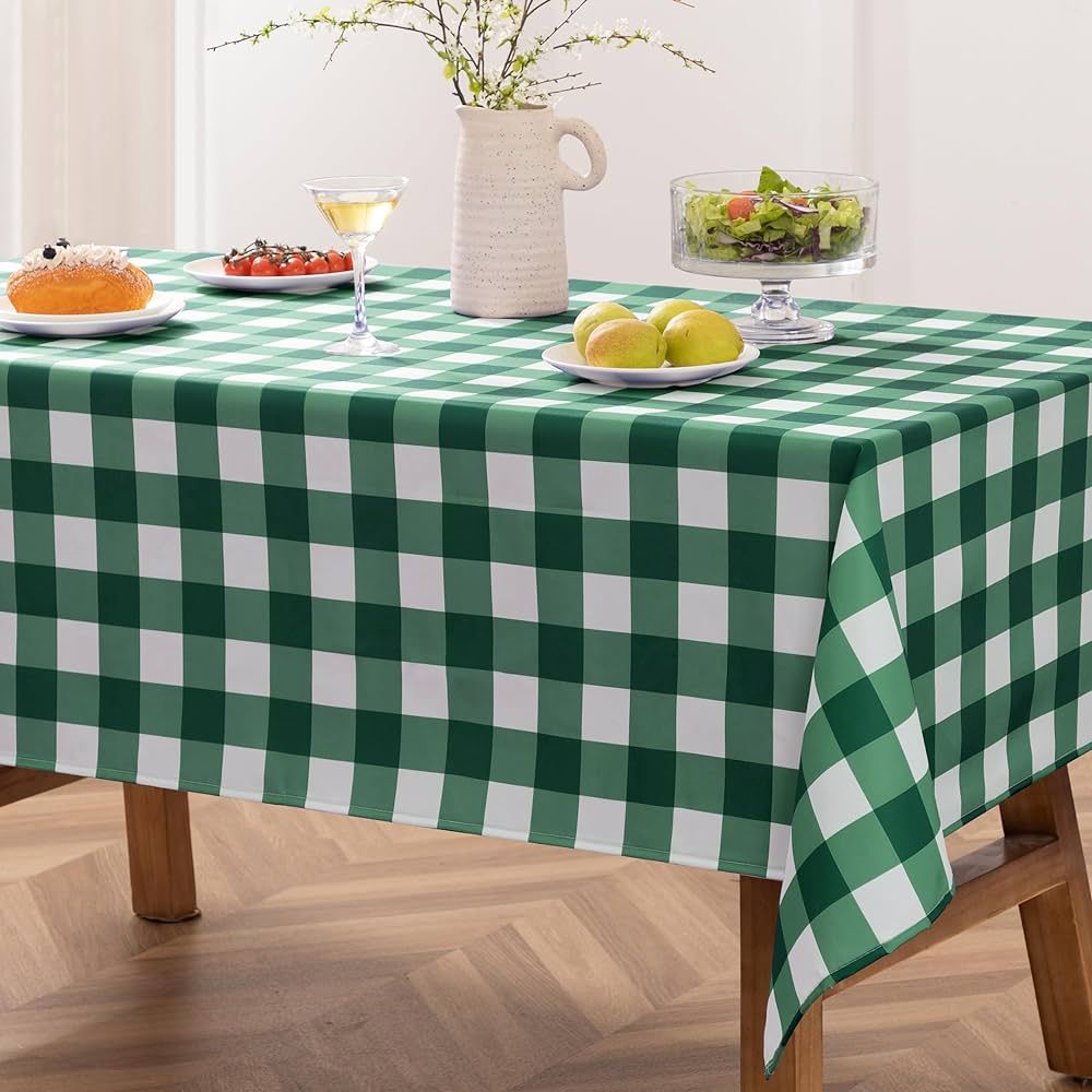 joybest Buffalo Plaid Checkered Tablecloth - Wrinkle Resistant Waterproof Table Cloth Washable Po... | Amazon (US)
