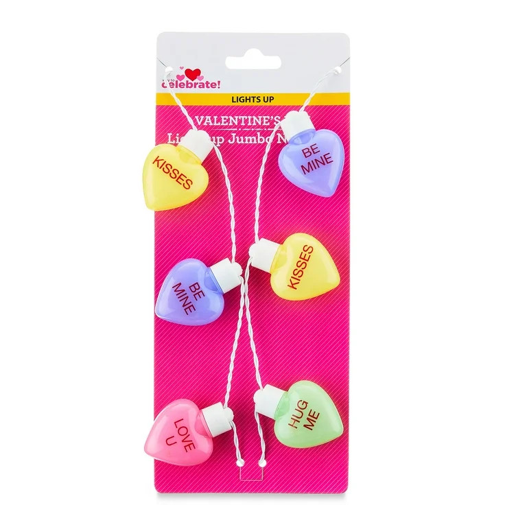 Jumbo Heart Necklace Rainbow Boys and Girls and Adults and Children - Way to Celebrate | Walmart (US)