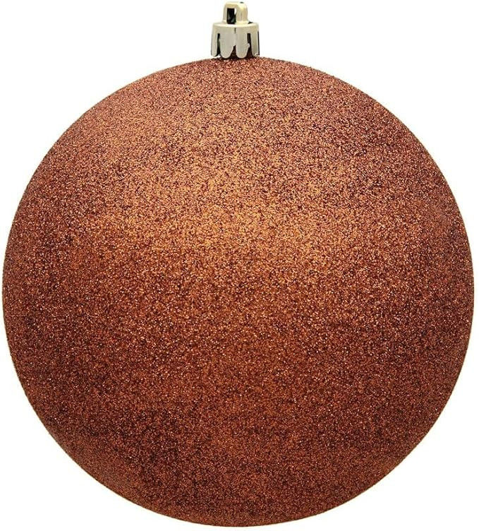 Vickerman 3" Clear Ball Christmas Ornament with Copper Glitter Interior. | Amazon (US)