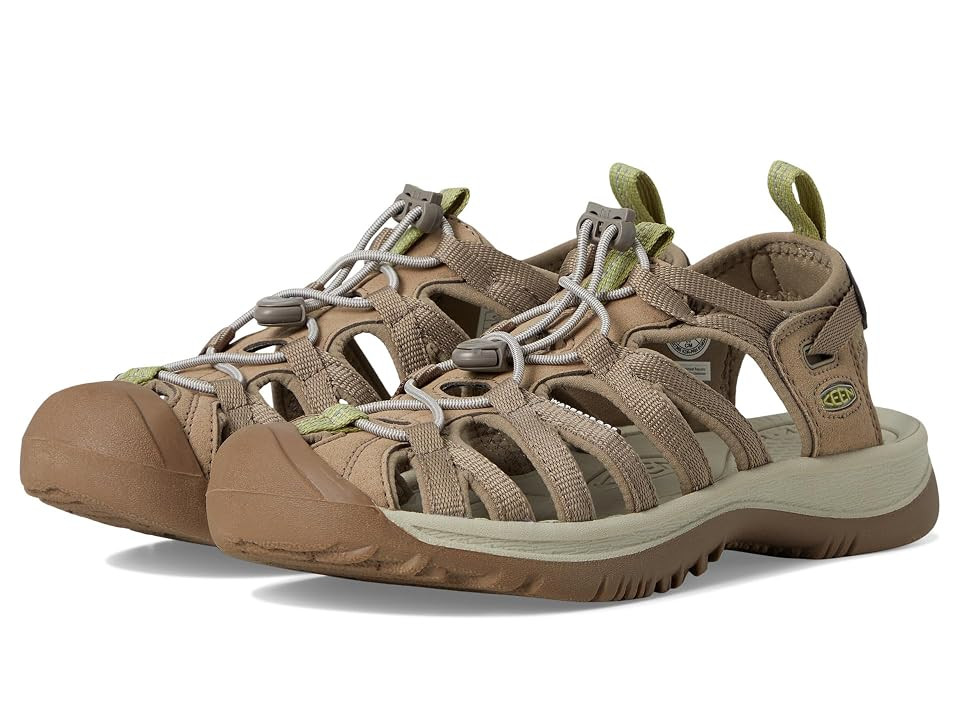 KEEN Whisper Women's Sandals Timberwolf/Tarragon : 7.5 B - Medium, Textile | Zappos