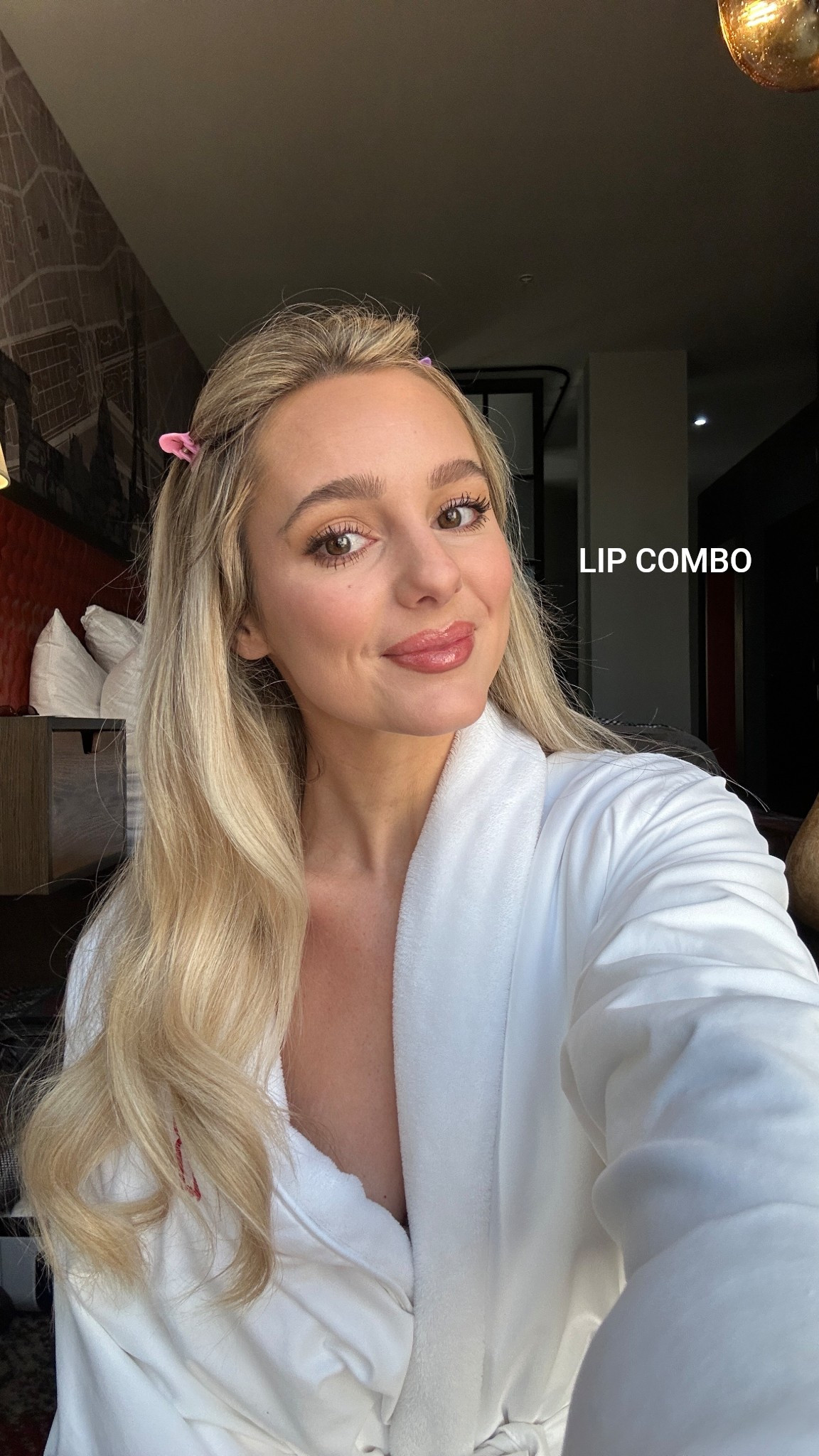 wearing “oh snap” in the lip pencil and “rose” in the lip tint 🫦