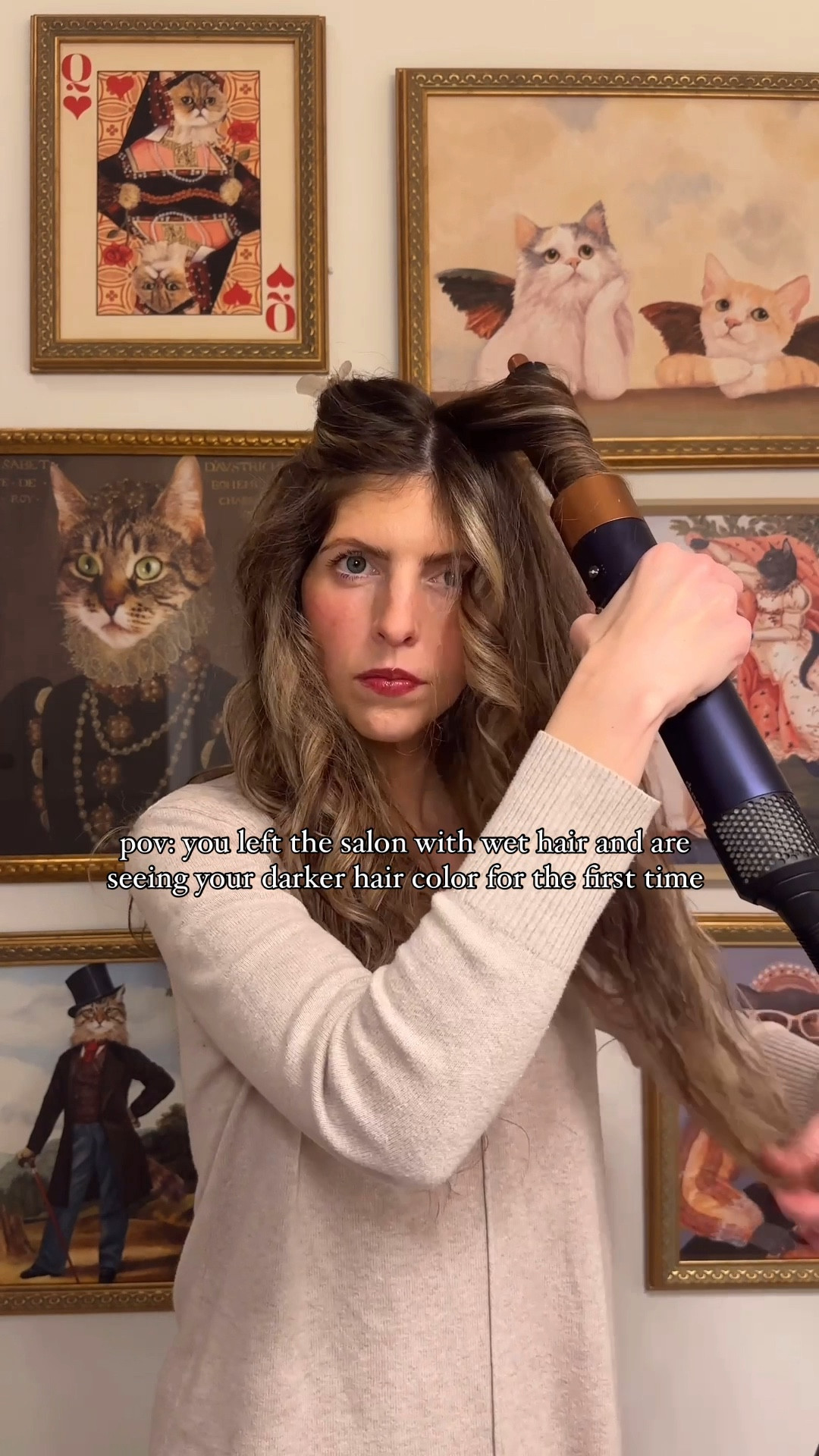 All the products I use for blow out at home! #hair #dysonairwrap #blowout 

#LTKBeauty