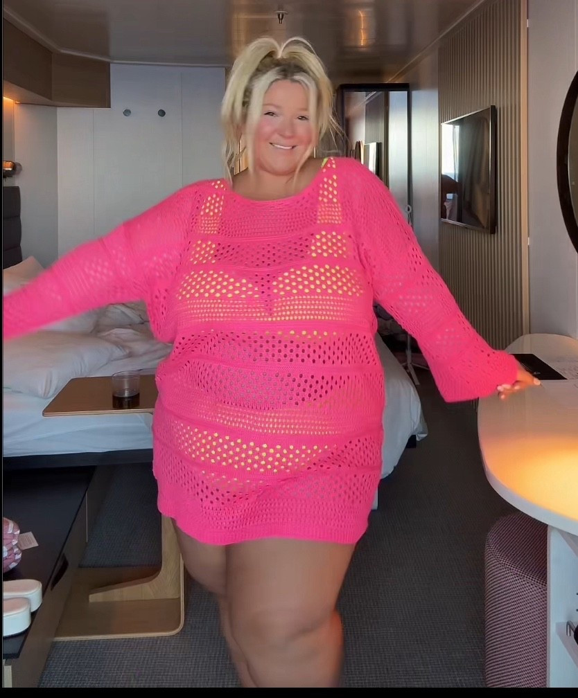 Plus size at sea day outfit 🚢
Wearing size 3x coverup and swimsuit! 

#LTKPlusSize #LTKTravel