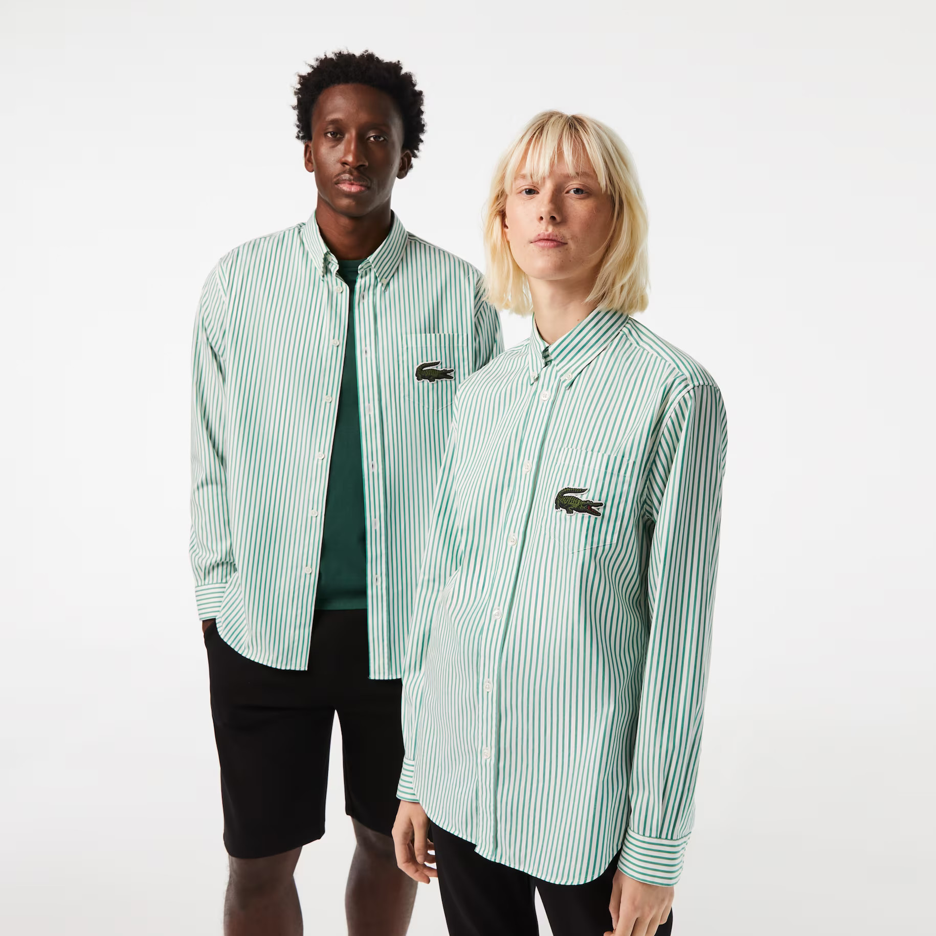 Unisex Relaxed Fit Large Crocodile Cotton Shirt | Lacoste (US)