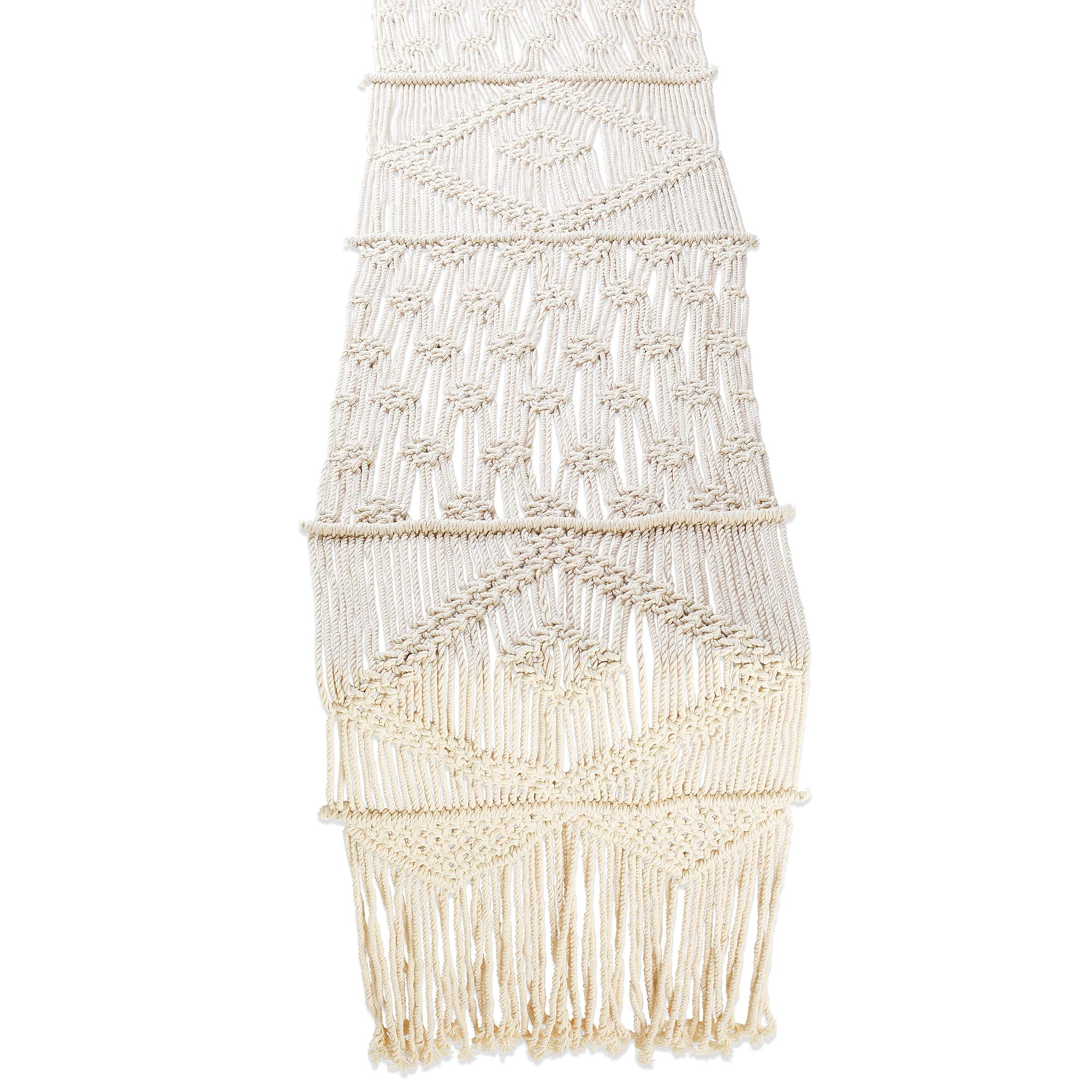 Folkulture Macrame Table Runner 13x86, Boho Table Runners for Table Decor, Bohemian Table Runner ... | Amazon (US)