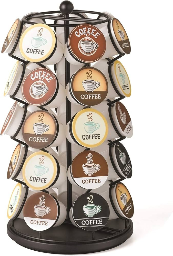 Nifty K Cup Holder – Compatible with K-Cups, Coffee Pod Carousel | 35 K Cup Holder, Spins 360-D... | Amazon (US)