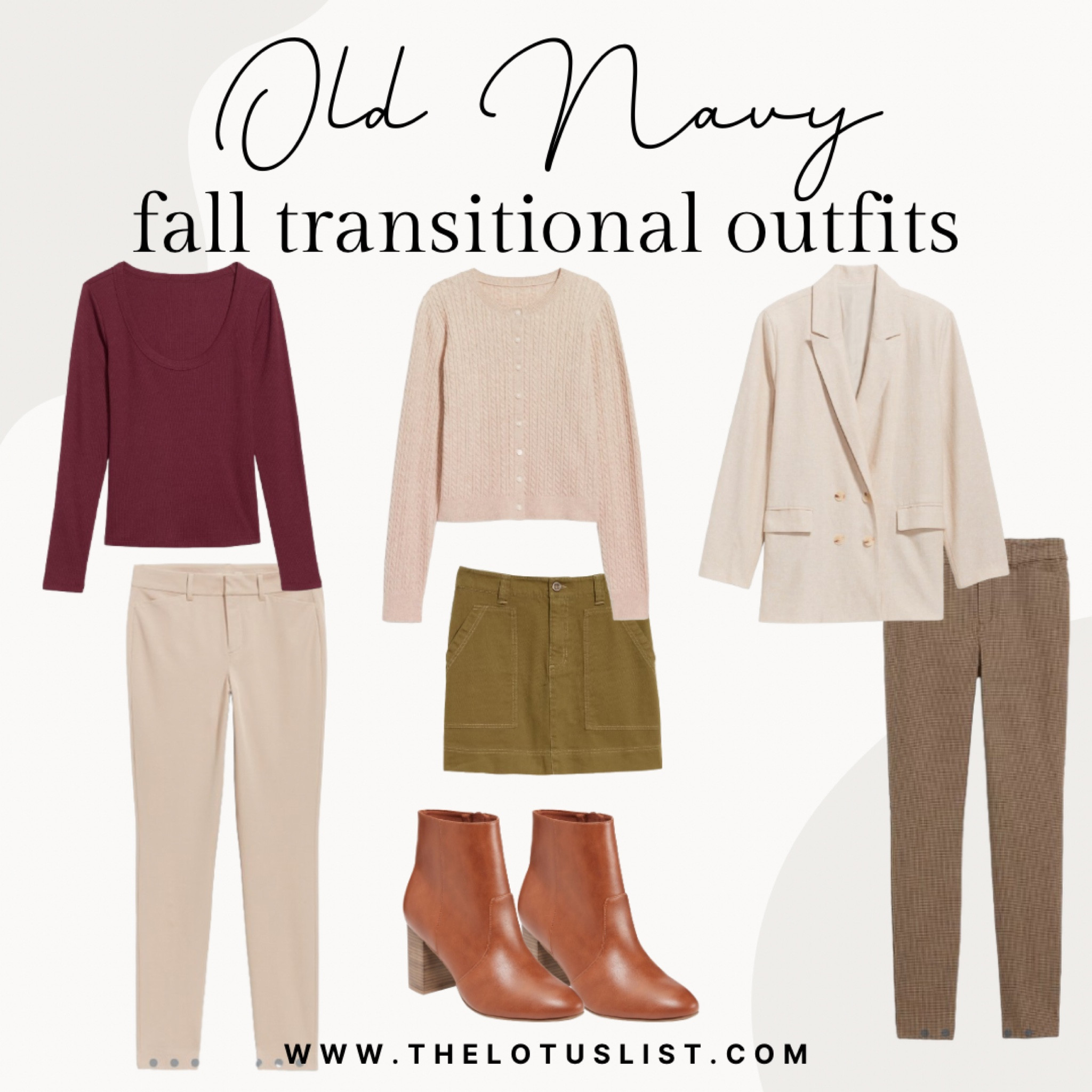Old Navy fall transitional outfits

Ltkfindsunder100 / ltkfindsunder50 / LTKshoecrush / ltkmidsize / ltkplussize / LTKworkwear / LTKbacktoschool / old navy / old navy sale / old navy new arrivals / old navy finds / sale / sale alert / fall transitional clothing / fall outfits / fall outfit / summer outfit / summer outfits / plus size fall outfit / plus size fall outfits / mini skirt / pixie pant / pant / pants / skinny pants / trousers / long sleeved shirts / long sleeved blouse / blazer / double breasted blazer / sweater / sweaters / plus size sweater / plus size sweaters / old navy sale alert / boots / booties / brown boots / ankle boots /  fall boots 

#LTKSaleAlert #LTKSeasonal #LTKStyleTip