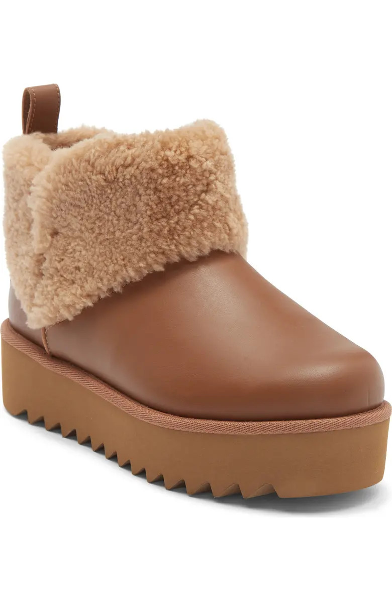 UGG® Ultra Mini Alina Curled Genuine Shearling Platform Boot (Women) | Nordstromrack | Nordstrom Rack