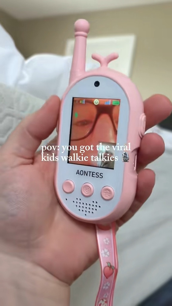 Video walkie talkies for kids... or adults I haven't figured it out yet 😂 we got them 10 days ago (I know because my excited toddler tells me everyday "we've had these for 'xyz' days) 🥲 linking them below because we're all obsessed 

#LTKHome #LTKdayinmylife #LTKKids