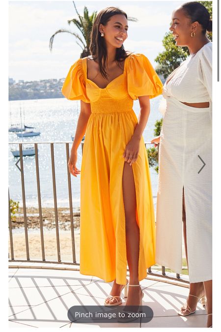 Yellow cotton resort maxi dress for under $70! 

#LTKunder100 #LTKSeasonal #LTKFind