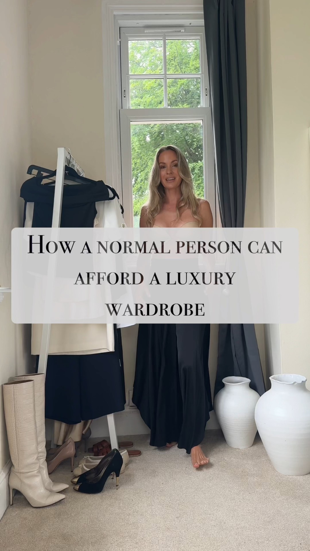 How a normal person can afford a luxury wardrobe. 

It’s not about being wealthy, is about spending the budget we have on the right items.

1. Set your budget realistically, and stick to it. Only ever buy what you can afford. 

2. Make a dream wish list of items you desire to have in your wardrobe. Dream big, medium and small. 

3. Consider spending your full monthly budget on only 1 or 2 slightly more expensive pieces instead of several cheaper ones. 

4. Use pre-loved, (including thrifting!) sales and discount codes to make unattainable items affordable and get as much as possible out of your budget. 

5. Start ticking off your dream items. 

Give it a try and see how it goes. If it’s not for you, then that’s completely fine. However, it might also change your life. 

You can find the items I’m wearing in my link in bio, or just comment “link” and I will DM the links to you 

If you want the full method I used to stop impulse buying and build a wardrobe intentionally start with the 7-Day Wardrobe Reset. Just comment “reset” and I will send you a dm. (Use the code “FIRST40” for 40% off)

#tessmontgomery #capsulewardrobe #clevershopper #fashionhacker #dreamwardrobe

#LTKstorytime #LTKgrwm #LTKOver40