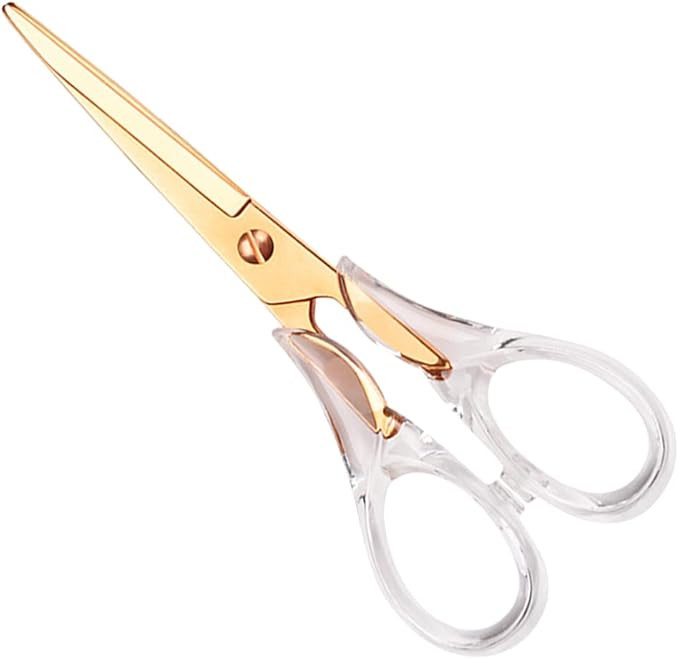 Acrylic Scissors,Stylish Scissors, Stainless Steel Scissors with Clear Acrylic Handle, Stationery... | Amazon (US)