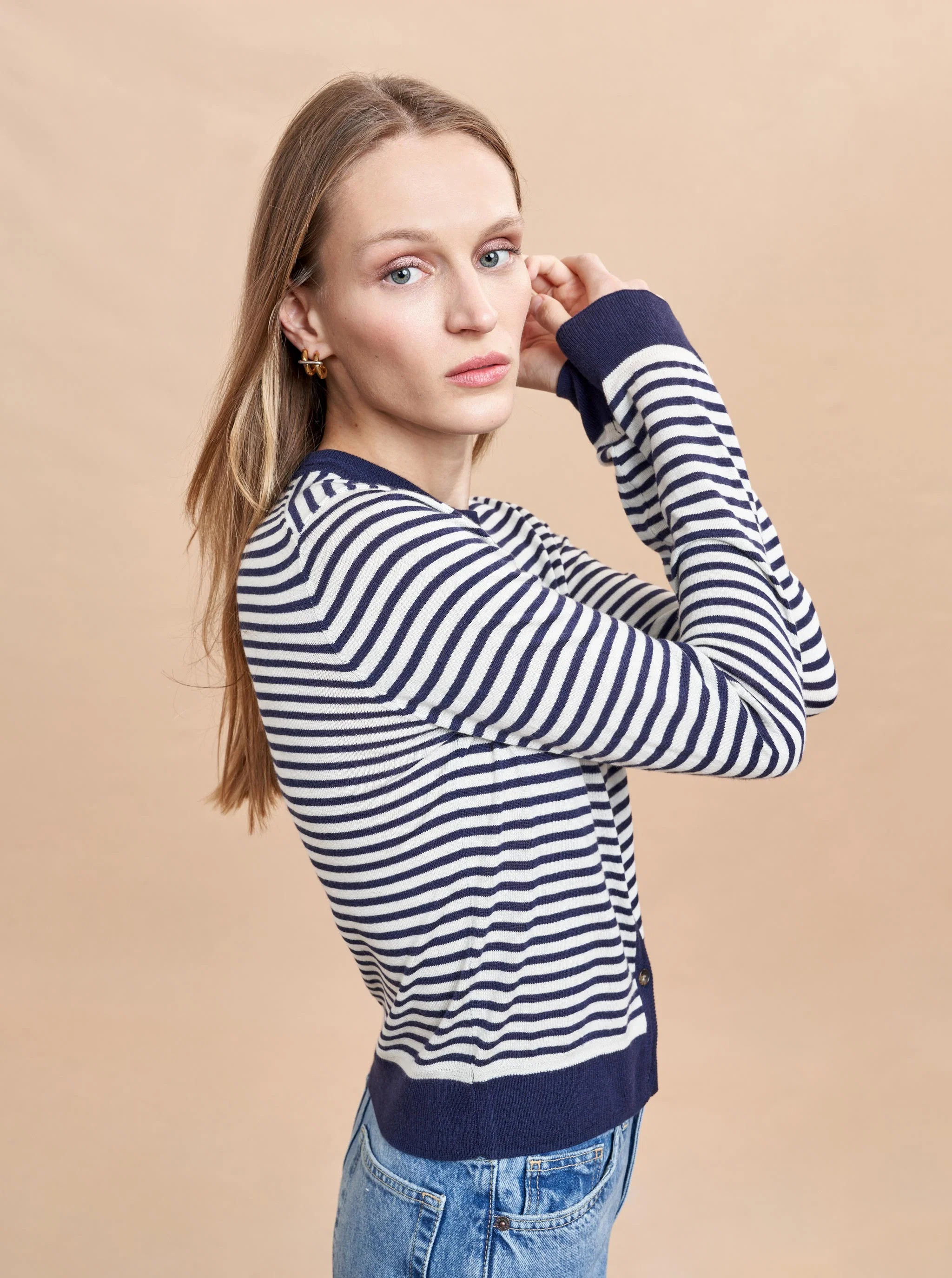 Striped Ben Cardigan | La Ligne NYC | La Ligne