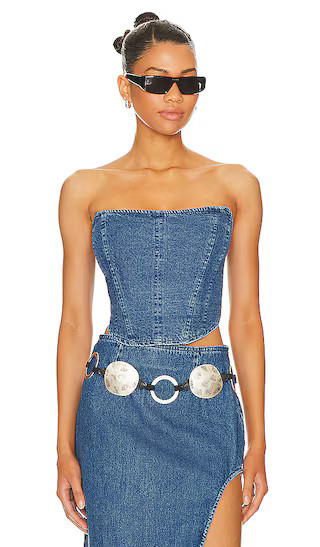 Bennet Top in Royal Blue Wash | Revolve Clothing (Global)