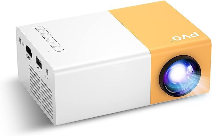 Mini Projector, PVO Portable Projector for Cartoon, Kids Gift, Outdoor Movie Projector, LED Pico ... | Amazon (US)