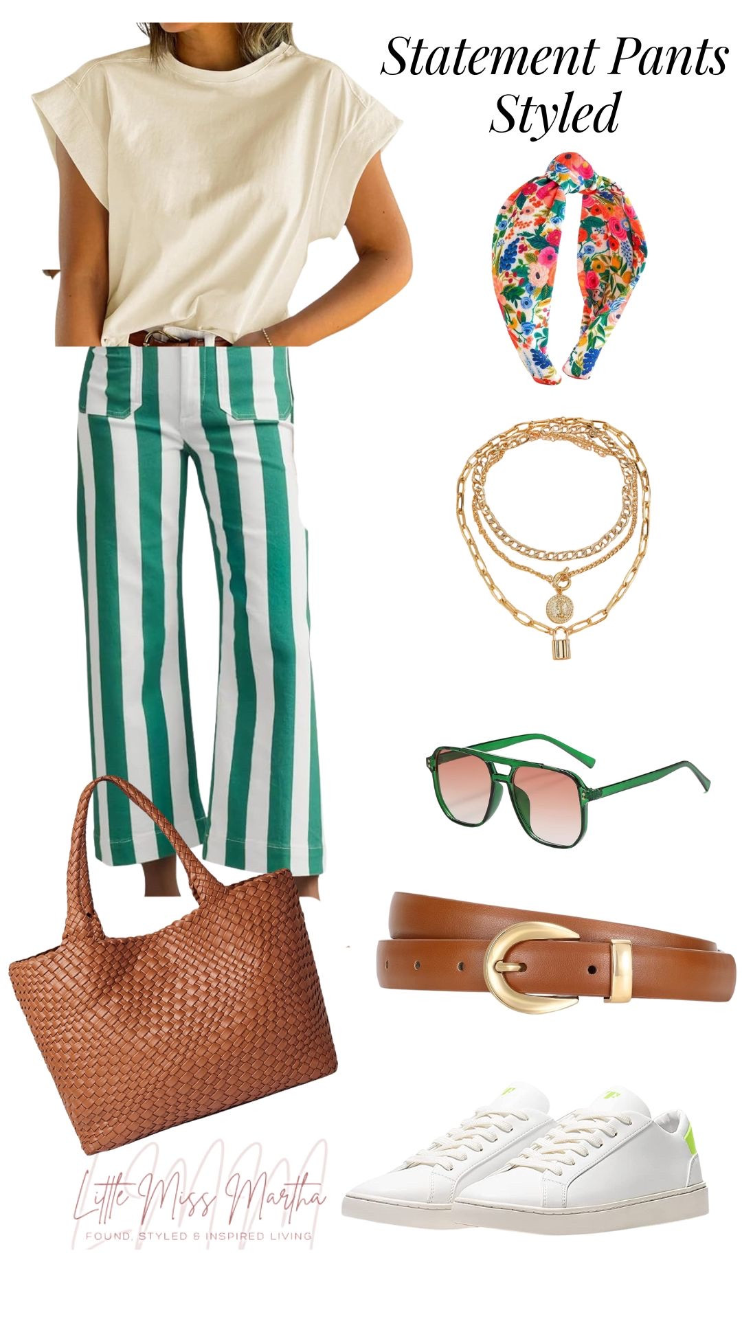 Styling statement pants isn’t too hard! 
#stripes #summertofall #womens #ootd #styledstripes

#LTKOver40 #LTKMidsize #LTKFindsUnder50