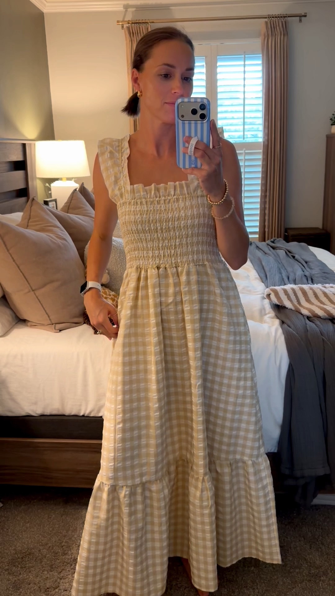 It has been so gloomy here all day, but we managed to squeeze some last minute family photos in with my in laws! Grabbed this dress, which was perfect because it was HOT (hence my hair already being pulled back since arriving home. 🙃 anyway, did not have time to get anything new so we used what we had (which honestly worked out great and I’m glad we didn’t)! This dress I’ve had for a couple of years and I love everything about it—the subtle pattern, the ruffle details, the hemline the bodice (yes I know I said that wrong 😑). So affordable and definitely something that can be used more than once!

#LTKootd #LTKgrwm #LTKBump