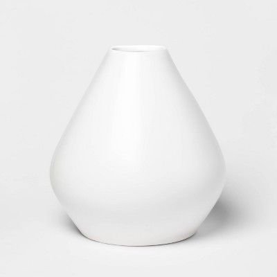 13.1" x 12.3" Matte Ceramic Bud Vase White - Project 62™ | Target