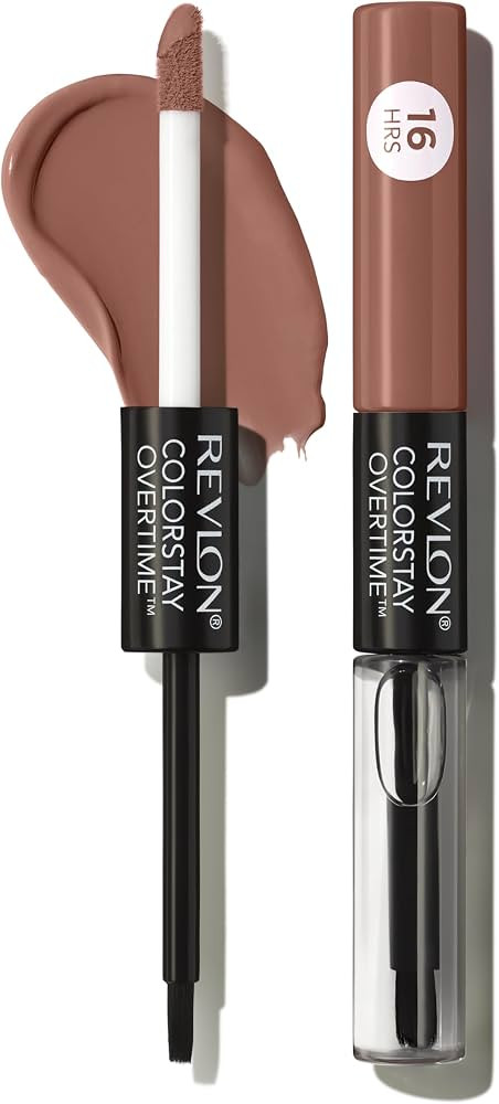 Revlon Liquid Lipstick with Clear Lip Gloss, ColorStay Overtime Lipcolor, Dual Ended with Vitamin... | Amazon (US)