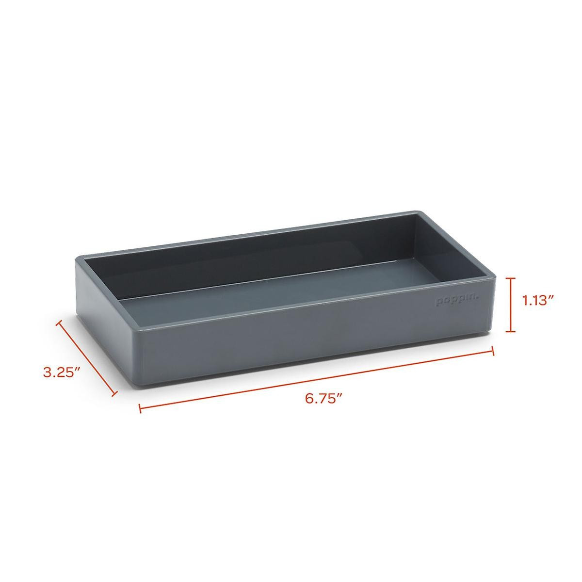 Poppin Large Accessory Tray White | The Container Store