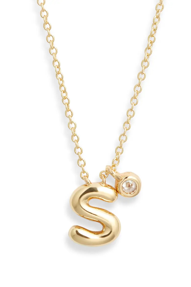 Goldtone Initial Pendant Necklace (Women) | Nordstrom | Nordstrom