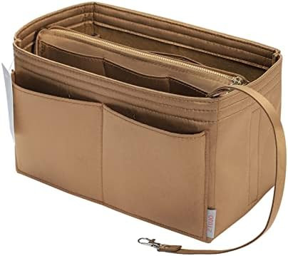 ZTUJO Purse Organizer Insert, Felt Bag Organizer with Metal Zipper, Handbag & Tote Shaper, For Sp... | Amazon (US)