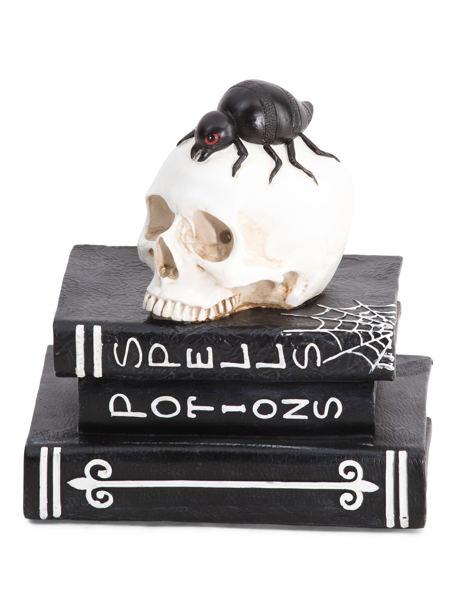 9.25n Resin Skull On Book | TJ Maxx