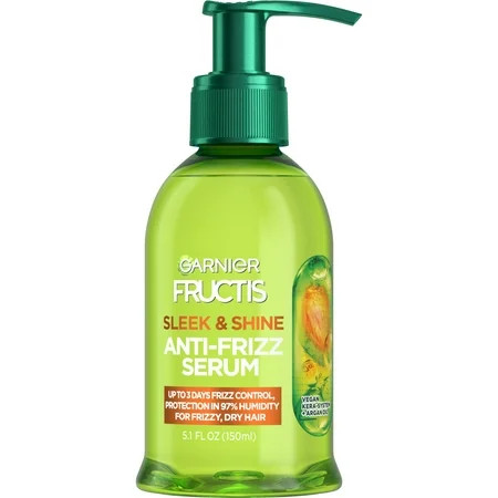 Garnier Fructis Frizz Control Hair Serum with Kera System Argan Oil, All Hair Types, 5.1 fl oz | Walmart (US)