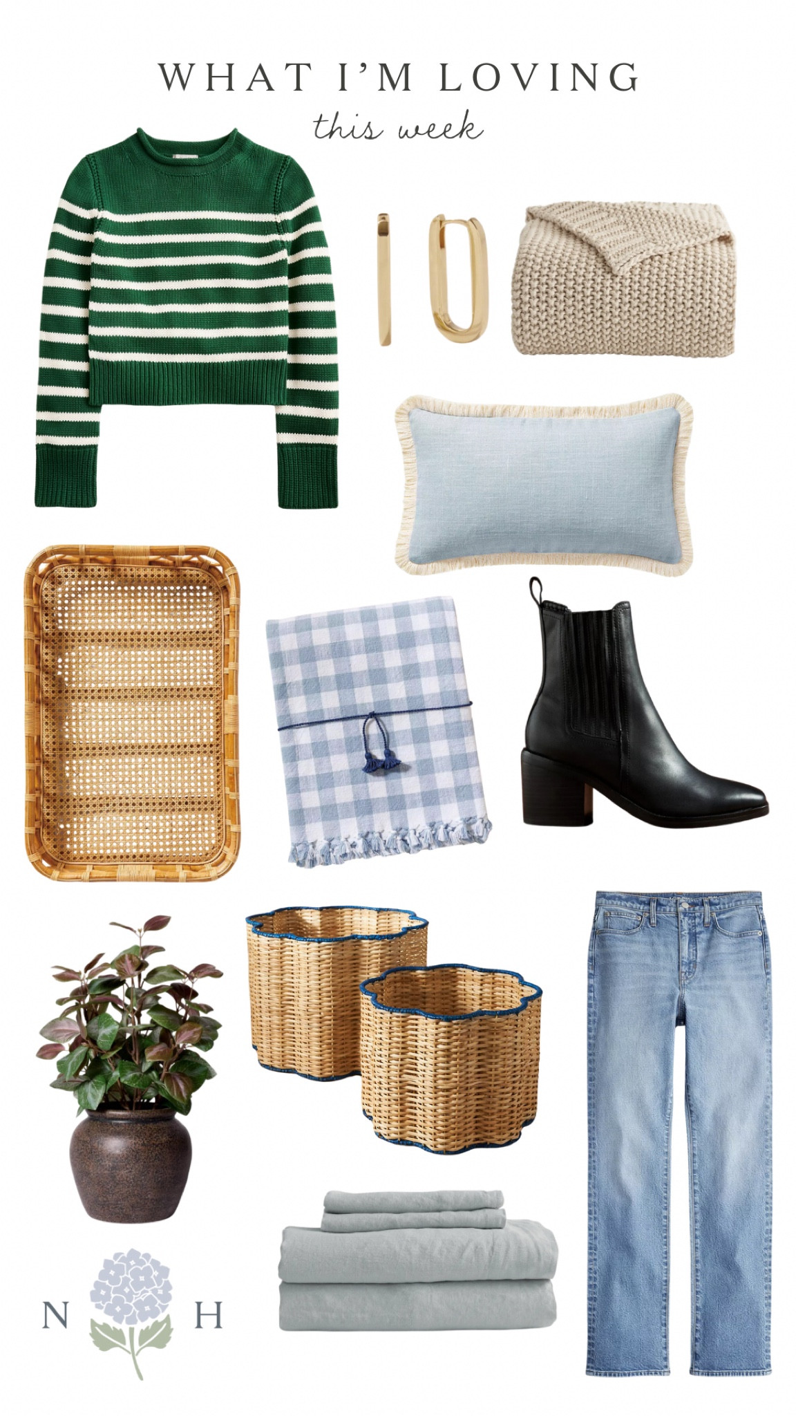 What I’m loving this week from J.Crew, Anthropologie, Serena and Lily, target, and quince 

#LTKStyleTip #LTKHome