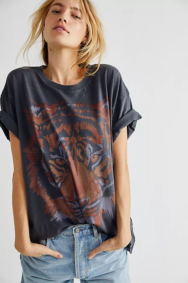 Wrangler Oversized Tiger Tee | Free People (Global - UK&FR Excluded)