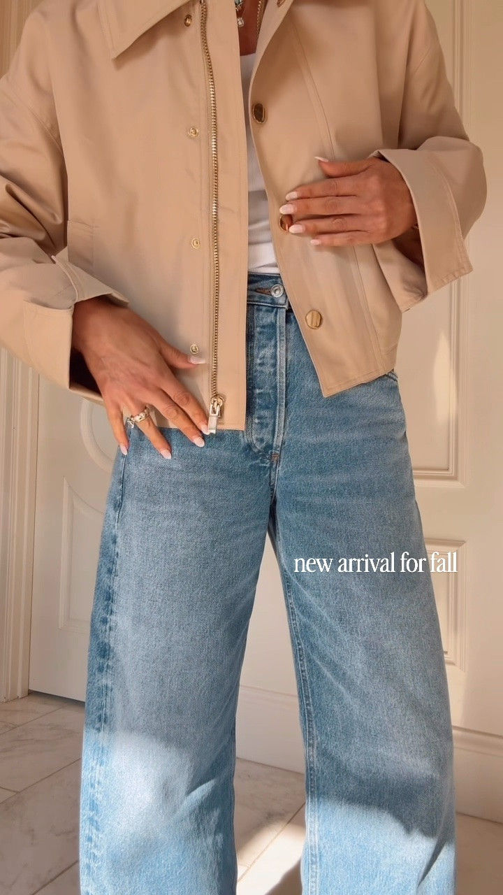 New pre fall arrivals. I'm wearing size small in my jacket and jeans fit tts