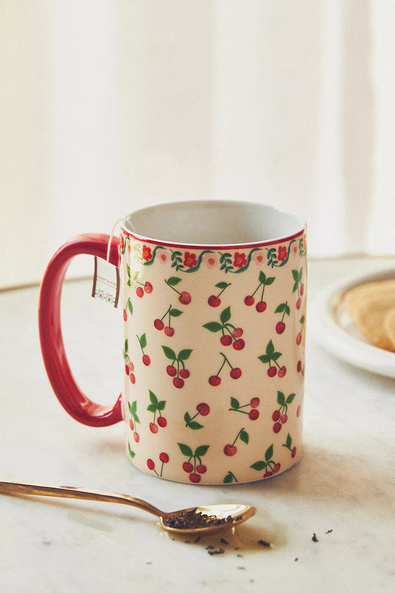 Rifle Paper Co. Stoneware Cherries Mug | Anthropologie (US)