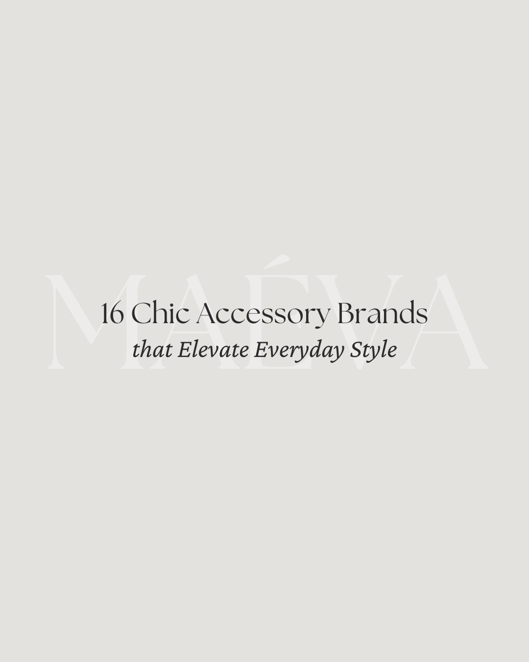 16 Chic Accessory Brands That Elevate Everyday Style ✨

A curated edit of accessory brands designed to bring intention and polish to everyday dressing 🤍 From sculptural belts and effortless jewelry to timeless scarves and refined hair accessories, each is chosen for its ability to elevate simple outfits without overthinking!

This edit blends personal favorites with wishlist pieces, spanning a range of styles and price points, all connected by a shared European-inspired aesthetic and an elevated, timeless style ✨ Thoughtful accessories that pair seamlessly with wardrobe staples and make everyday looks feel complete, whether you’re running errands, heading to a café, or moving through a full day!

📍 Discover the full article on maevawithamour.com, where you can explore all 16 brands in detail, learn more about each label, and shop the edit 🤍 You can also find the complete edit, plus even more brand options, on ShopMy @ maevawithamour under ‘Accessories’ - link in bio

👉 Save this post for your next shopping moment, and follow for more intentional style edits, brand discoveries, and French-inspired wardrobe finds

With Amour, M.

@SEZANE @Aureum Collective

#LTKValentine #LTKootd #LTKNYFW