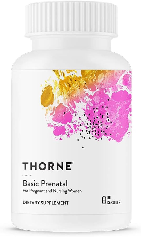 THORNE Basic Prenatal - Well-Researched Folate Multi for Pregnant and Nursing Women Includes 18 V... | Amazon (US)