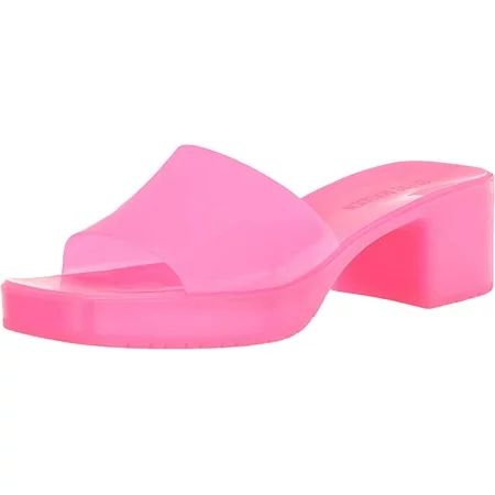 Steve Madden Harlin Hot Pink Harlin Square Toe Platform Jelly Slide Sandal (8 Hot Pink) | Walmart (US)